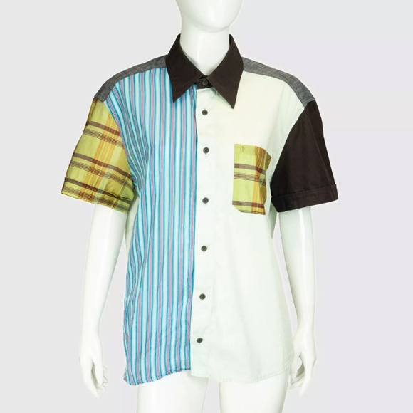 Versace men shirt large stylish with tiny flaw - Picture 1 of 8